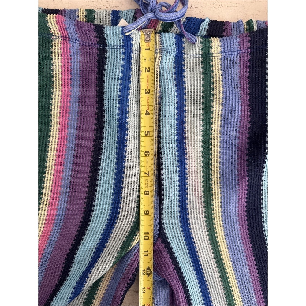 Marina‎ Blu Wide Leg Cover Up Pants Colorful Stripes, Size Medium - Picture 8 of 11